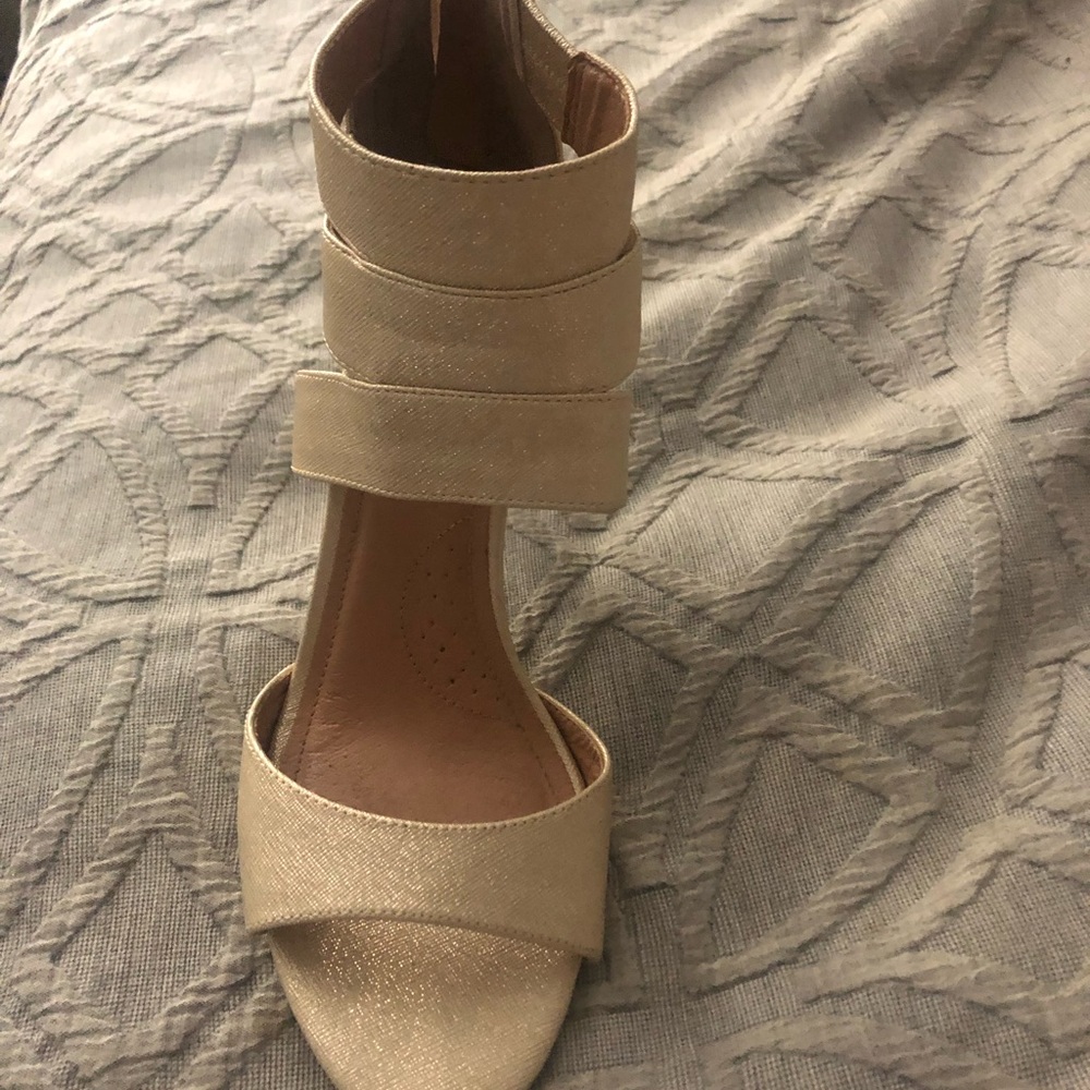 dress gold sandals